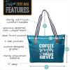 image:imageNurse Tote Bag for Work  Christmas Gifts for Women Large Nursing Bag with Zipper Pockets amp Reliable Straps  Spacious BagTeal Coffee Scrubs Tessa