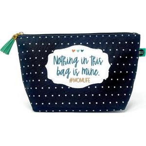 image:imageBrooke amp Jess Designs Boss Lady Janie Pouch Gifts for Women Gold Dotted Makeup Bags Cosmetic Bag Travel Toiletry Makeup Pouch Pencil Bag with Zipper Best Work Bestie GiftsMom life Funny Dotted
