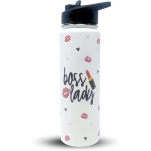 image:imageBrooke amp Jess Designs Boss Lady Tumbler  Best Boss Gifts for Women  Great Travel Water Bottle Gifts for Bosses Coworkers Mom Christmas BirthdayBoss Lady White 24 oz