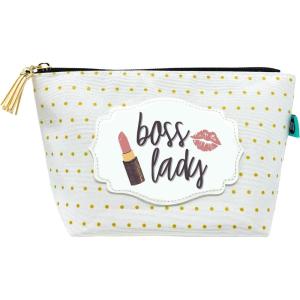 image:imageBrooke amp Jess Designs Chaos Coordinator Pouch Gifts for Women Dotted Makeup Bags Cosmetic Bag Travel Toiletry Makeup Pouch Pencil Bag with Zipper Best Teacher Just Because GiftsBoss Lady Gold Dotted