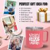 image:imageBrooke amp Jess Designs Teacher Gifts for Women  Mug Tumbler and Cup Set  Appreciation and Birthday Gift Ideas for New or Experienced TeachersTeach Love Inspire Coral