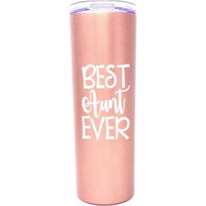 image:imageAunt Gifts for Women  Best Aunt Mug Tumbler Coffee Cup Mugs  Gift for Aunt Great Aunts from Niece Nephew for Birthday Christmas Mothers Day Present for Aunt New Aunt Gifts Funny mug auntBest Aunt Ever Rose Gold 20 oz