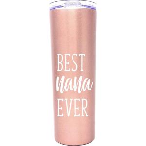 image:imageAwesome Grandma 24 oz Waterbottle Tumbler  Present for Gramma Grammy Grandmothers Grandmom  Gifts for Future New Grandmas for Christmas Birthday Mothers Day from GrandchildBest Nana Ever Rose Gold 20 oz