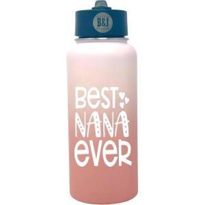 image:imageAwesome Grandma 24 oz Waterbottle Tumbler  Present for Gramma Grammy Grandmothers Grandmom  Gifts for Future New Grandmas for Christmas Birthday Mothers Day from GrandchildBest Nana Ever Blush 32 oz