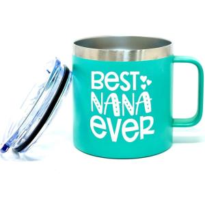 image:imageAwesome Grandma 24 oz Waterbottle Tumbler  Present for Gramma Grammy Grandmothers Grandmom  Gifts for Future New Grandmas for Christmas Birthday Mothers Day from GrandchildBest Nana Ever Teal 14 oz