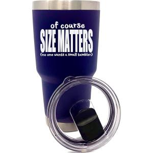 image:imageBest Papa Ever Water Bottle Insulated 20 oz  Funny Insulated Water Bottle for Men  Stainless Steel Coffee Tumbler Travel Mug for Dad  Birthday Fathers Day Christmas from Daughter Son WifeSize Matters Navy 30 oz