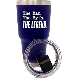 image:imageBest Papa Ever Water Bottle Insulated 20 oz  Funny Insulated Water Bottle for Men  Stainless Steel Coffee Tumbler Travel Mug for Dad  Birthday Fathers Day Christmas from Daughter Son WifeMan Myth Legend Navy 30 oz