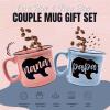 image:imageNana Bear Cute Coffee Mug  Grandma Gifts Mothers Day Christmas Birthday CoralNana Bear Coral and Papa Bear Light Blue Gift Set