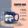 image:imageNana Bear Cute Coffee Mug  Grandma Gifts Mothers Day Christmas Birthday CoralNana Bear Teal and Papa Bear Navy Blue Gift Set