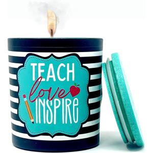 image:imageBrooke amp Jess Designs Nurse Doctor Appreciation Candle  Scented Jar Candle for Women  Relaxing Jasmine Vanilla Aromatherapy  Medical Worker Thank You Gift  Stress Relief  8 ozTeach Love Inspire