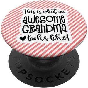 image:imageAwesome Grandma  Great gift for Grandmas Nanas and More PopSockets PopGrip Swappable Grip for Phones amp TabletsStandard