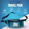 image:imageDog Walking Fanny Pack for Women  Fun Dog Mom Gifts  Dog Walking Belt Includes Dog Poop Bag Dispenser Hands Free Leash HooksDog Mom Teal