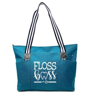 image:imageBrooke amp Jess Designs Dental Assistant Gifts  Dentist Tote Bags Clinical Bag Gifts for Women DentistFloss Boss Tessa Teal