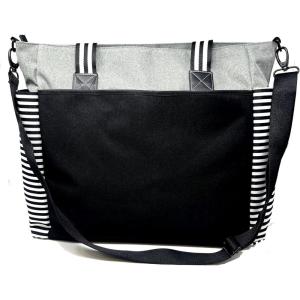 image:imageBrooke amp Jess Designs Large Work Tote Bags with Pockets for Women  Travel Carryon Laptop BagLou Lou Gray