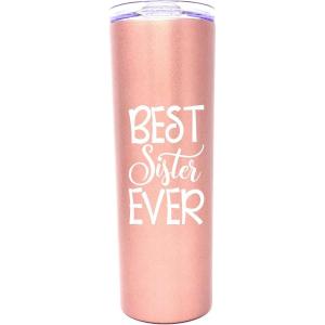image:imageBest Sister Coffee Mug  Great Travel Cup Gift for Sisters from Brother for Christmas BirthdayBest Sister Ever Rose Gold 20 oz