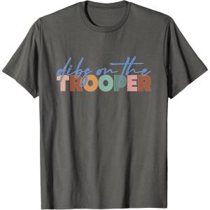 image:imageDibs On The Trooper  First Responder Gift TShirtAsphalt Grey