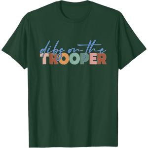 image:imageDibs On The Trooper  First Responder Gift TShirtDark Green