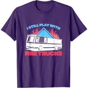 image:imageFire Trucks  First Responder Gift TShirtPurple
