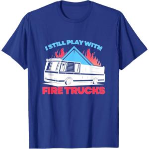 image:imageFire Trucks  First Responder Gift TShirtRoyal Blue
