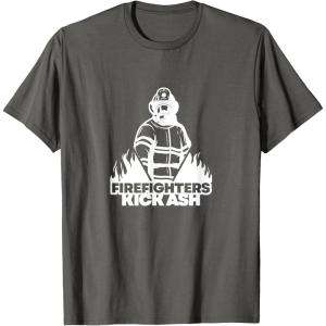 image:imageFirefighters Kick Ash  First Responder Gift TShirtAsphalt Grey
