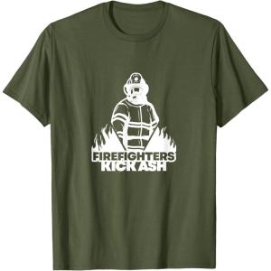 image:imageFirefighters Kick Ash  First Responder Gift TShirtOlive Green
