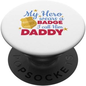 image:imageMy Hero Wears A Badge  First Responder Gift PopSockets Swappable PopGripStandard