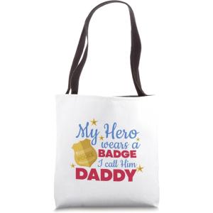 image:imageMy Hero Wears A Badge  First Responder Gift Tote Bag