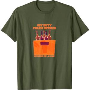 image:imageOff Duty Police Officer  First Responder Gift TShirtOlive Green