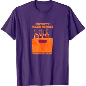 image:imageOff Duty Police Officer  First Responder Gift TShirtPurple