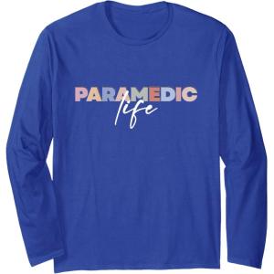 image:imageParamedic Life  First Responder Gift Long Sleeve TShirtRoyal Blue