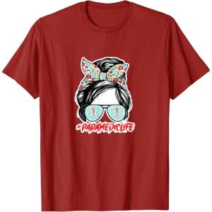 image:imageParamedic Life  First Responder Gift TShirtCranberry Red
