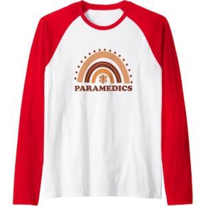 image:imageParamedics  First Responder Gift Raglan Baseball TeeRedWhite