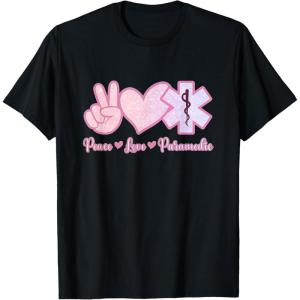 image:imagePeace Love Paramedic  First Responder Gift TShirtBlack