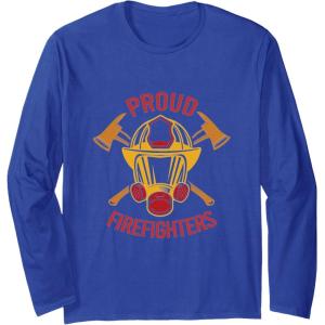 image:imageProud Firefighters  First Responder Gift Long Sleeve TShirtRoyal Blue