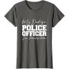 image:imageMy Dad Is A Police Officer  First Responder Gift TShirtAsphalt Grey