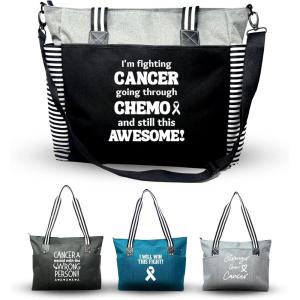 image:imageBrooke amp Jess Designs Cancer Tote Bag for Women  Cute Durable and Functional Travel Gifts for Family Friends and Loved Ones