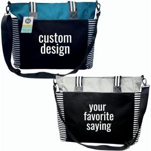 image:imageBrooke amp Jess Designs Custom Designed Personalized Durable LouLou Laptop Work Travel Tote Bag wZipper amp Interior PocketsTeal