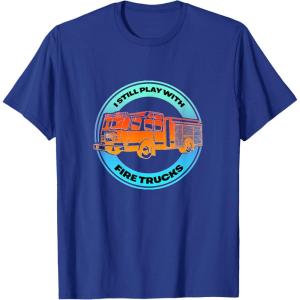 image:imageI Play With Firetrucks  First Responder Gift TShirtRoyal Blue