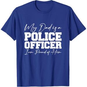 image:imageMy Dad Is A Police Officer  First Responder Gift TShirtRoyal Blue