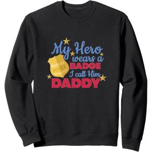 image:imageMy Hero Wears A Badge  First Responder Gift SweatshirtBlack