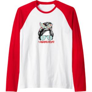 image:imageParamedic Life  First Responder Gift Raglan Baseball TeeRedWhite