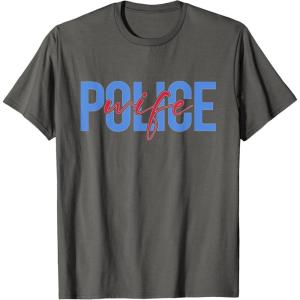 image:imagePolice Wife  First Responder Gift TShirtAsphalt Grey