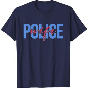 image:imagePolice Wife  First Responder Gift TShirtNavy Blue