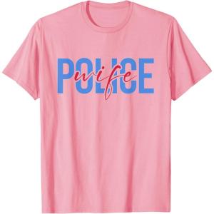 image:imagePolice Wife  First Responder Gift TShirtPink