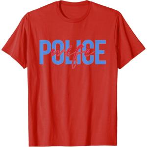 image:imagePolice Wife  First Responder Gift TShirtRed