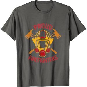 image:imageProud Firefighters  First Responder Gift TShirtAsphalt Grey