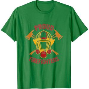 image:imageProud Firefighters  First Responder Gift TShirtKelly Green