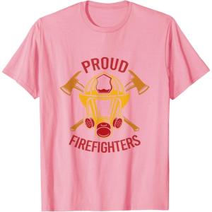image:imageProud Firefighters  First Responder Gift TShirtPink