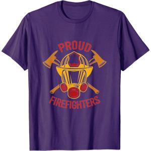 image:imageProud Firefighters  First Responder Gift TShirtPurple