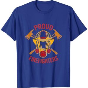 image:imageProud Firefighters  First Responder Gift TShirtRoyal Blue